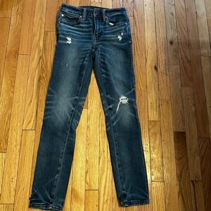 American Eagle Mens AIRFLEX+ Skinny Jeans Size 28x32 Blue Denim